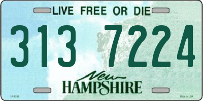 NH license plate 3137224