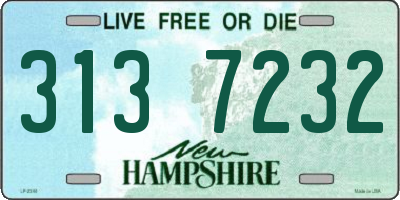 NH license plate 3137232