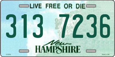 NH license plate 3137236