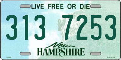 NH license plate 3137253