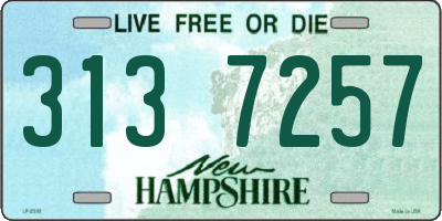 NH license plate 3137257