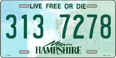 NH license plate 3137278