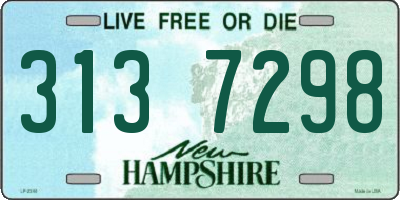 NH license plate 3137298