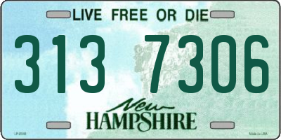 NH license plate 3137306