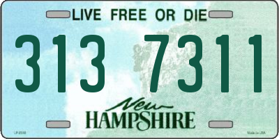 NH license plate 3137311