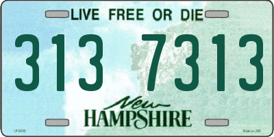 NH license plate 3137313