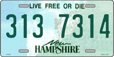 NH license plate 3137314