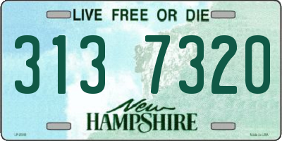 NH license plate 3137320