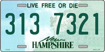 NH license plate 3137321