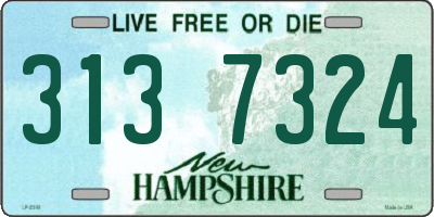 NH license plate 3137324