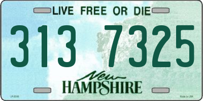 NH license plate 3137325