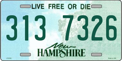 NH license plate 3137326