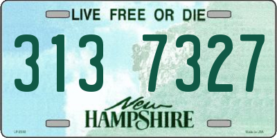 NH license plate 3137327