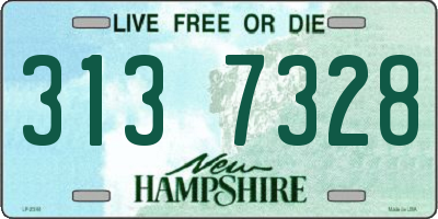 NH license plate 3137328