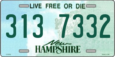 NH license plate 3137332