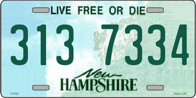 NH license plate 3137334