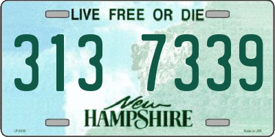 NH license plate 3137339