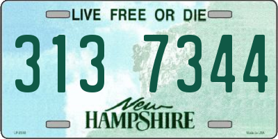 NH license plate 3137344