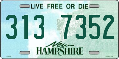 NH license plate 3137352