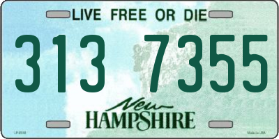 NH license plate 3137355
