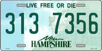 NH license plate 3137356