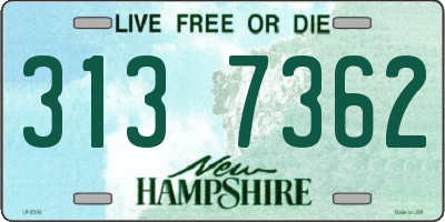 NH license plate 3137362