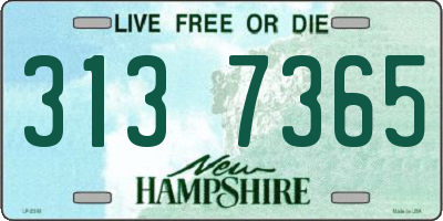 NH license plate 3137365