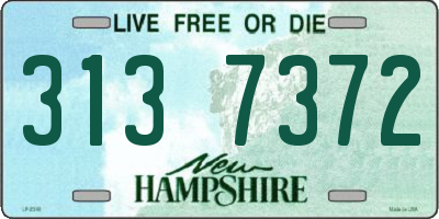 NH license plate 3137372