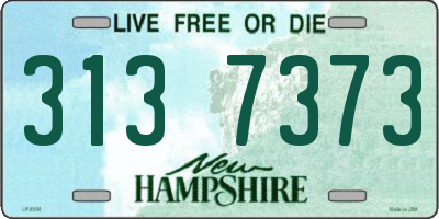 NH license plate 3137373