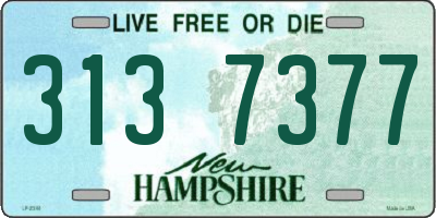 NH license plate 3137377