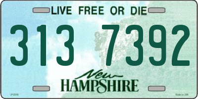 NH license plate 3137392