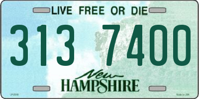 NH license plate 3137400