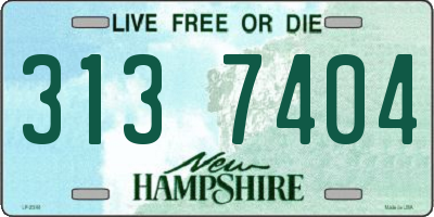 NH license plate 3137404