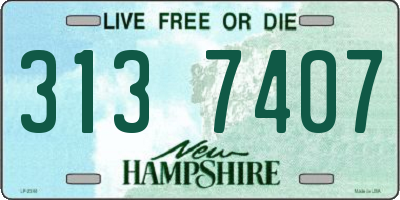 NH license plate 3137407