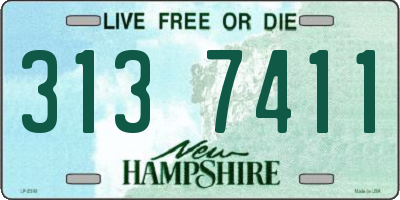 NH license plate 3137411