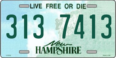 NH license plate 3137413