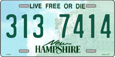 NH license plate 3137414
