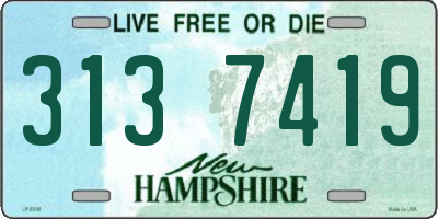 NH license plate 3137419