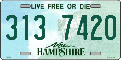 NH license plate 3137420