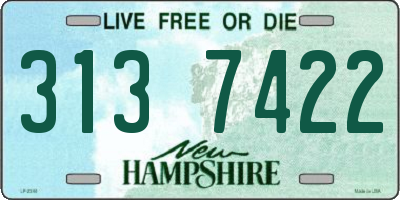NH license plate 3137422