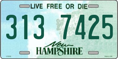 NH license plate 3137425