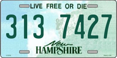 NH license plate 3137427