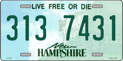 NH license plate 3137431