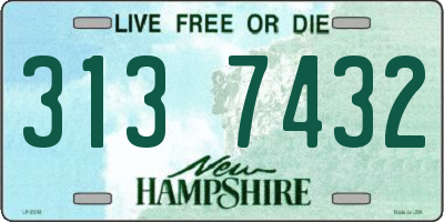 NH license plate 3137432