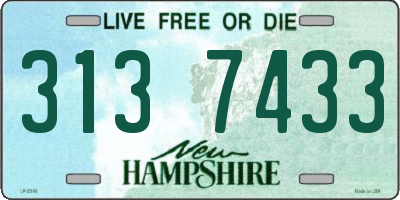 NH license plate 3137433