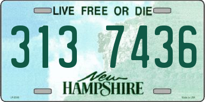 NH license plate 3137436