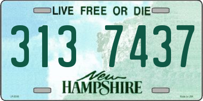 NH license plate 3137437