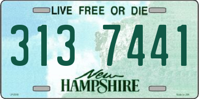 NH license plate 3137441