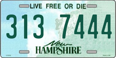 NH license plate 3137444