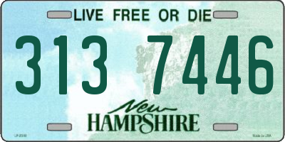 NH license plate 3137446